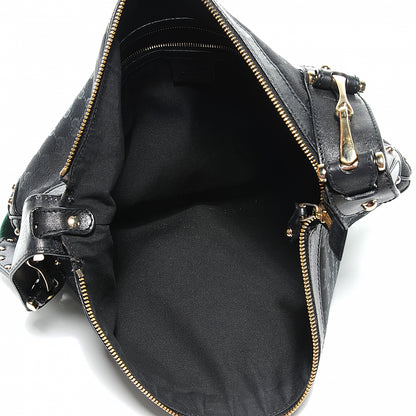 Gucci Monogram Studded Pelham Shoulder Bag Black 5 of 8