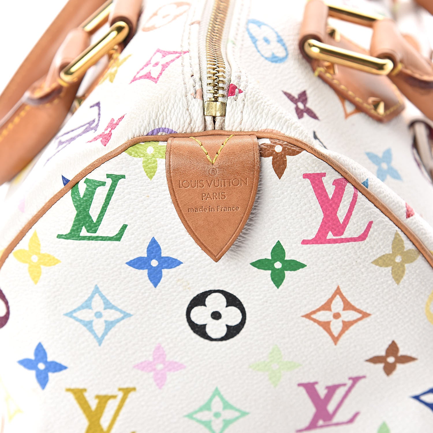 Louis Vuitton Monogram Multicolor Speedy 30 White 5 of 15
