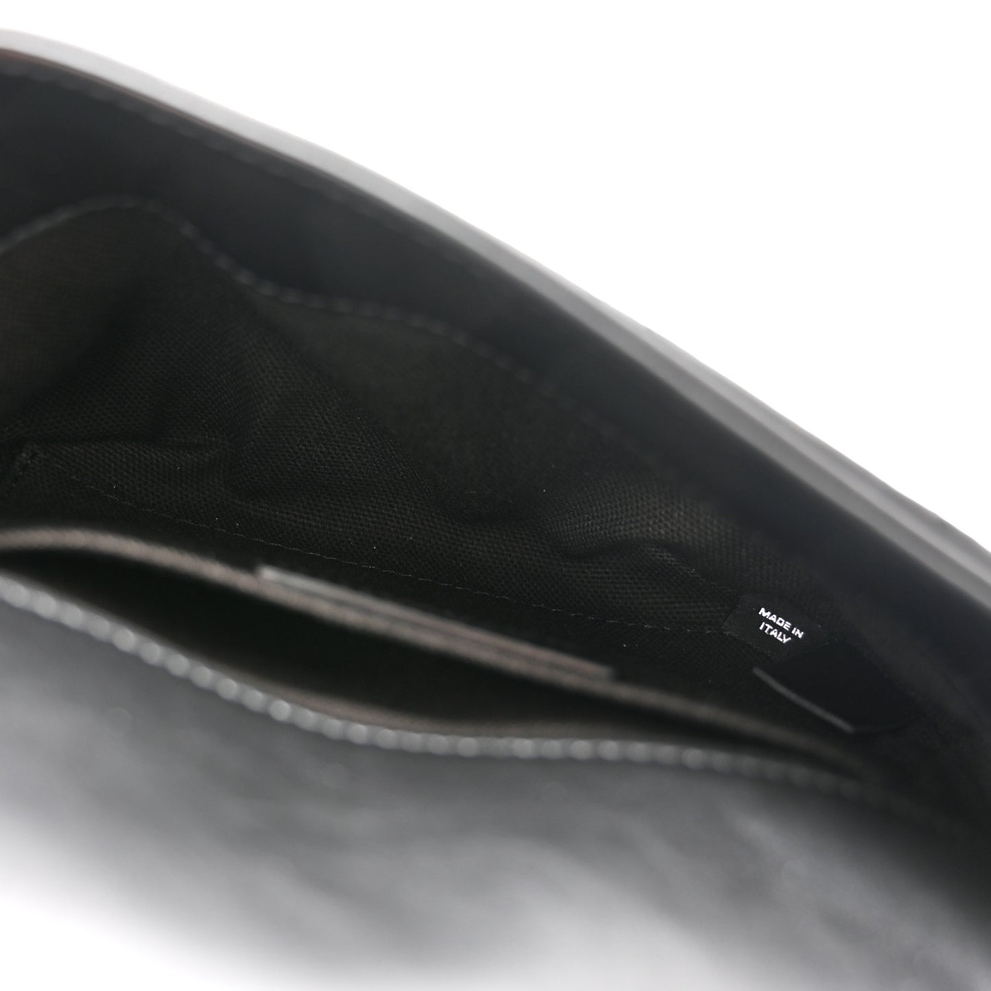 Calfskin Quilted CC Uniform Flap Belt Bag Black