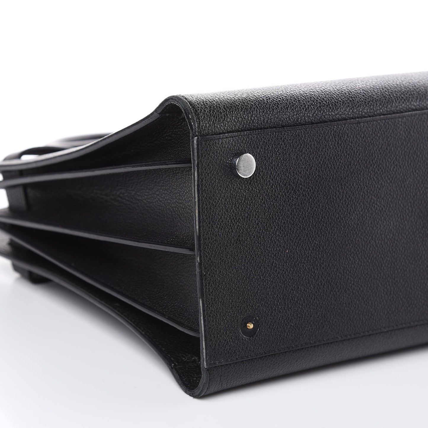 Grained Calfskin Small Sac De Jour Black