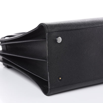 Saint Laurent Grained Calfskin Small Sac De Jour Black 7 of 19