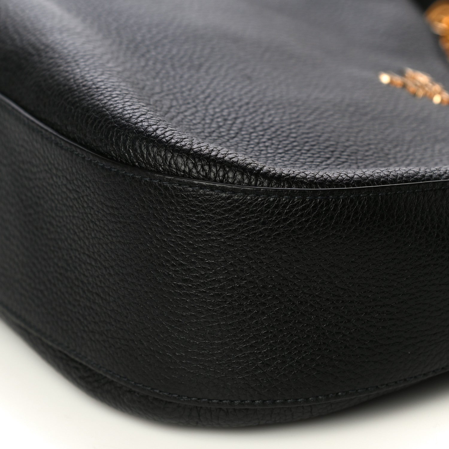 Prada Vitello Phenix Zippered Messenger Hobo Black 7 of 12