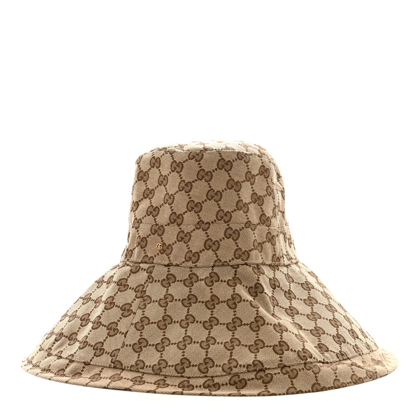 Monogram Wide Brim Hat S Beige