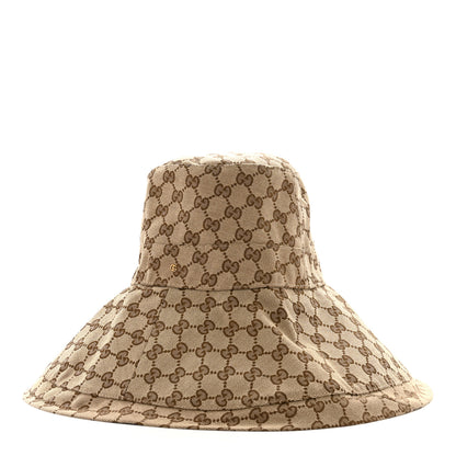 Gucci Monogram Wide Brim Hat S Beige 1 of 9