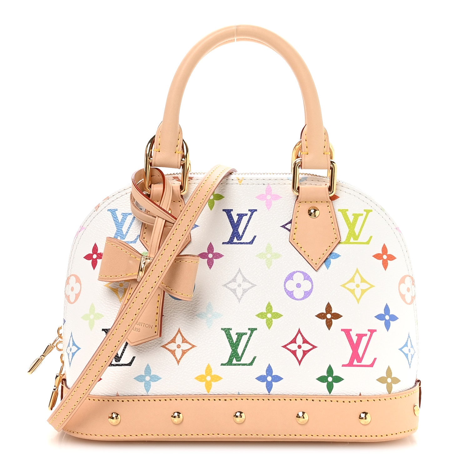 Louis Vuitton LV x TM Monogram Multicolor Alma BB White 1 of 9