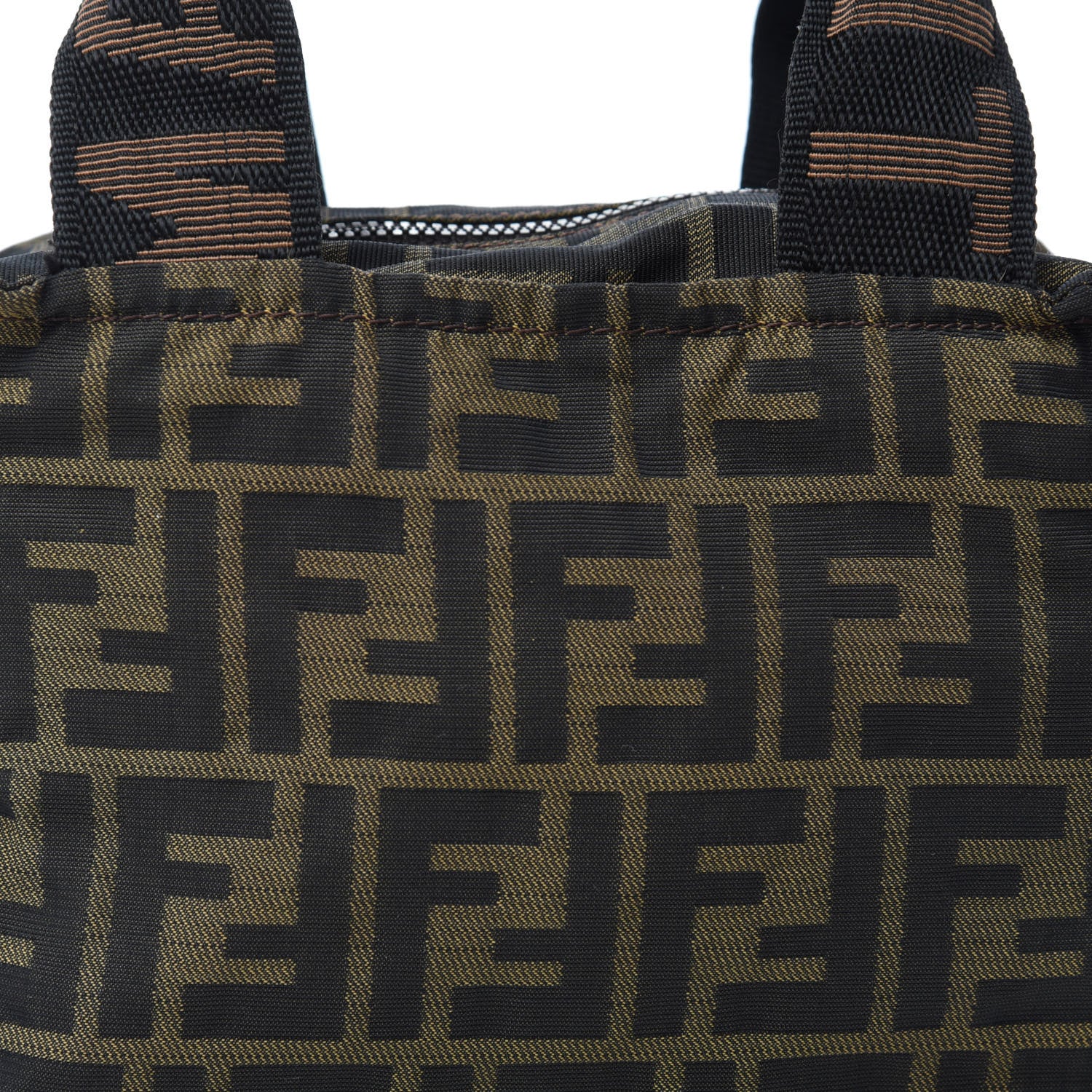Fendi Fabric FF 1925 Mini Cosmetic Bag Tobacco 13 of 13