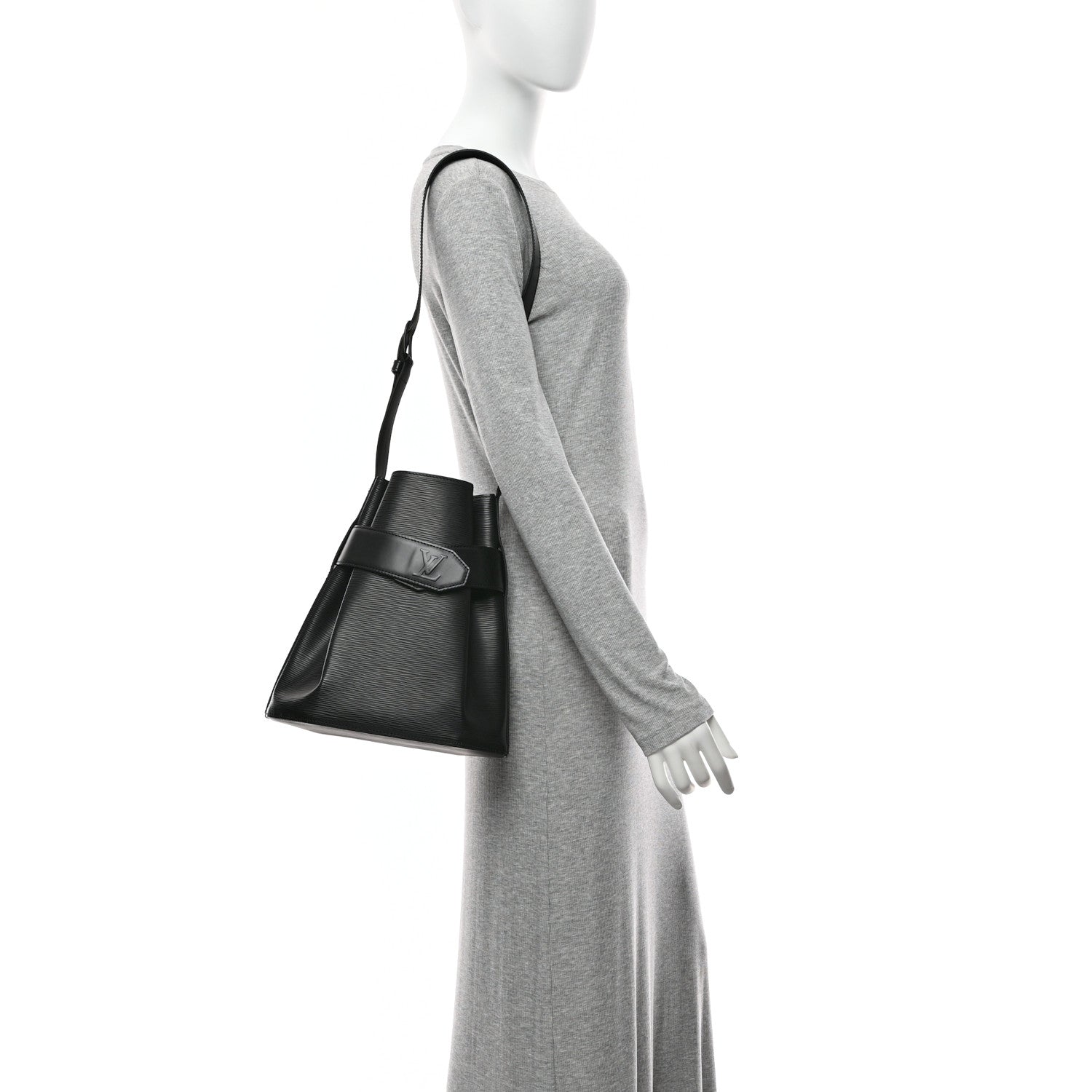 Louis Vuitton Epi Sac D'Epaule Black 2 of 10