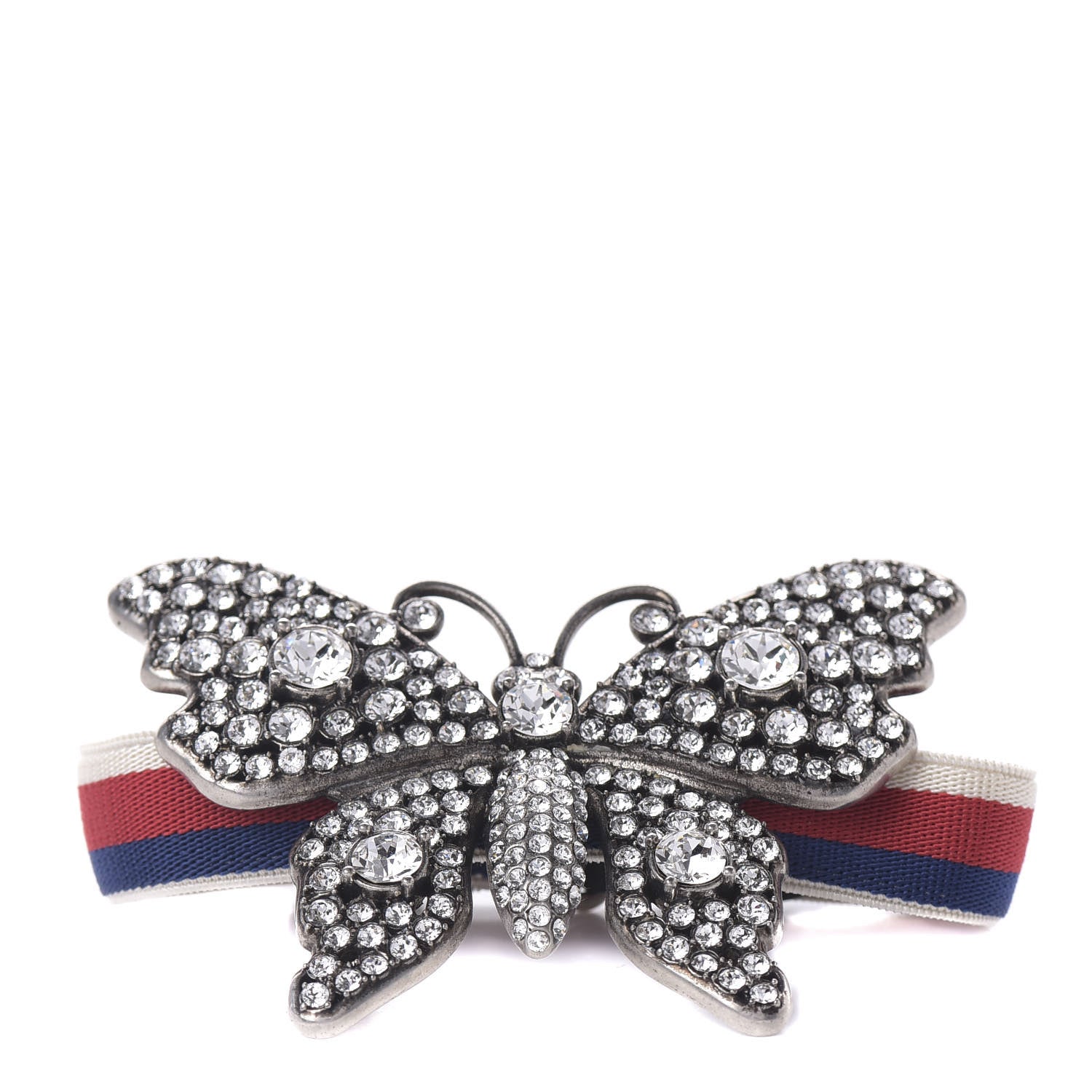 Gucci Web Crystal Butterfly Bracelet 1 of 6