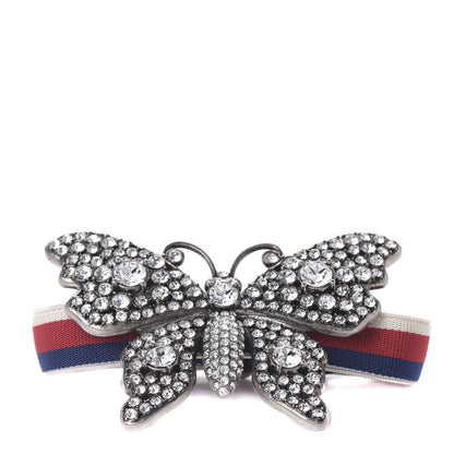 Gucci Web Crystal Butterfly Bracelet 1 of 6