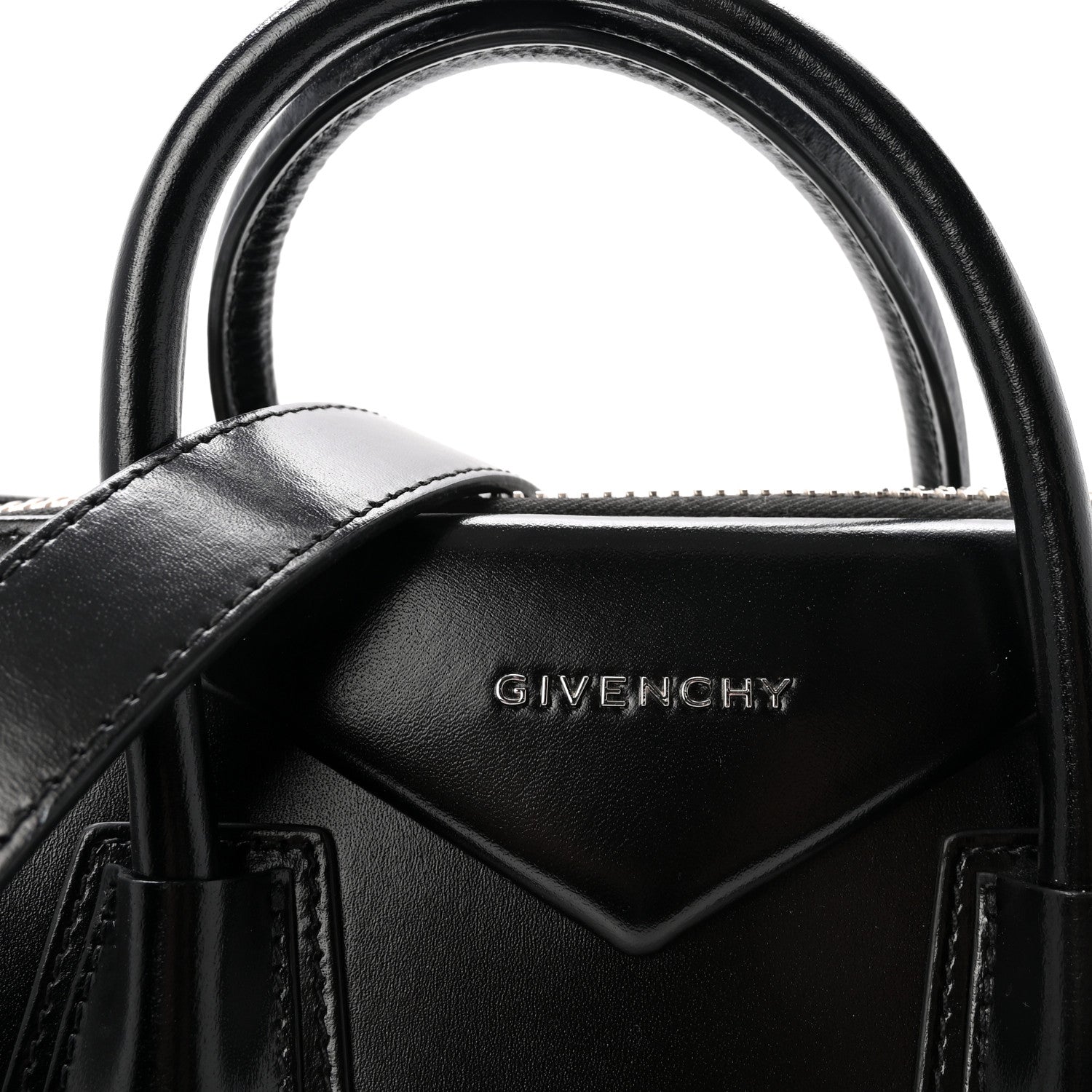 Givenchy Shiny Lord Calfskin Medium Antigona Black 8 of 10