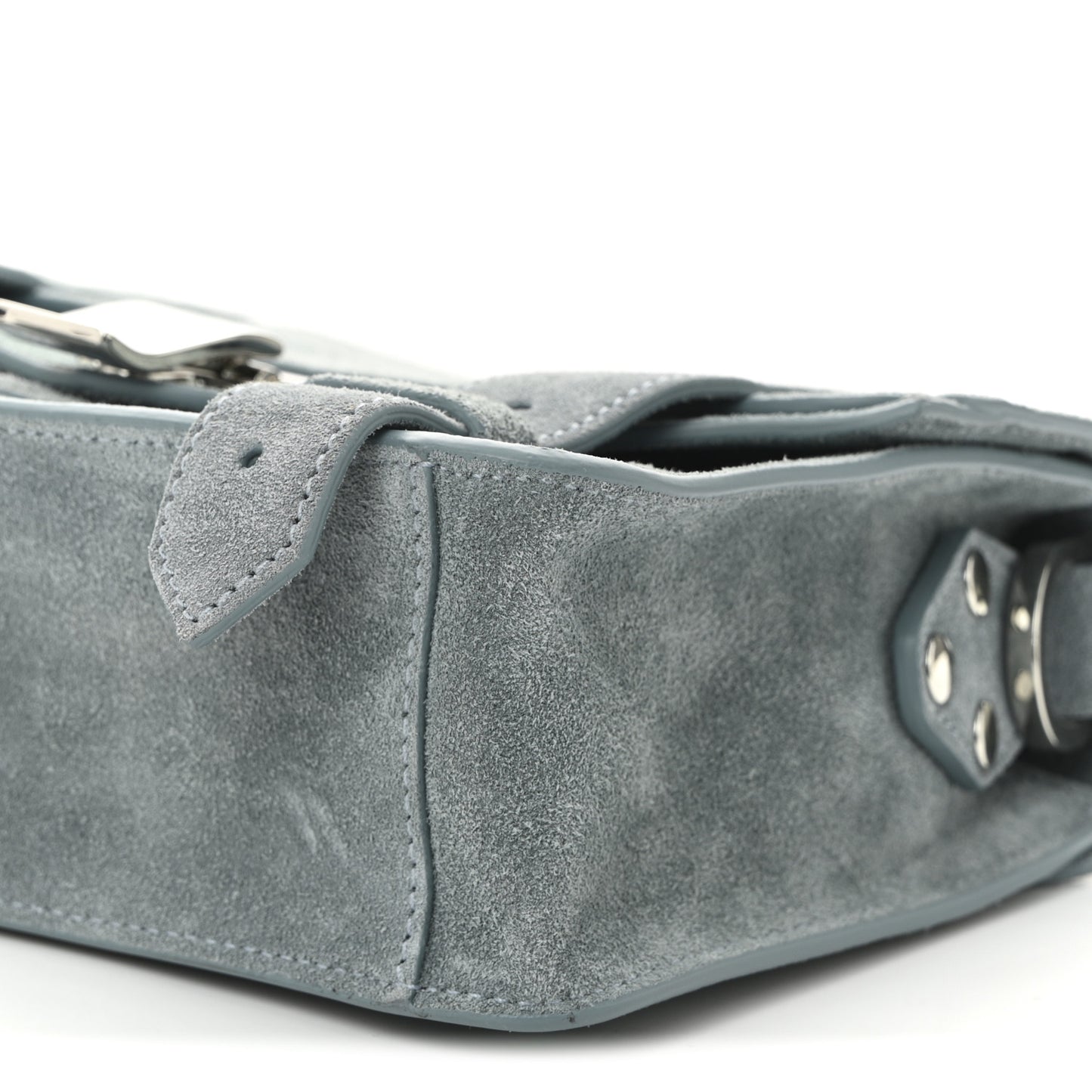 Suede PS1 Mini Pouch Messenger Bag Faded Blue