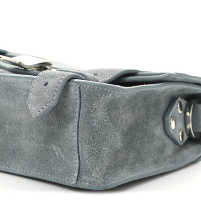 Proenza Schouler Suede PS1 Mini Pouch Messenger Bag Faded Blue 10 of 10