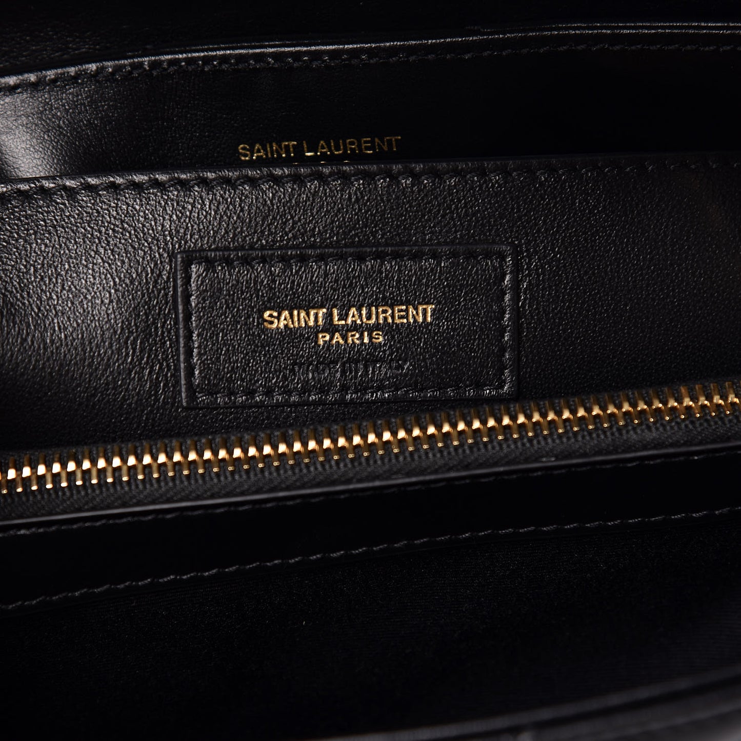 Calfskin Y Quilted Monogram Small Loulou Chain Satchel Black