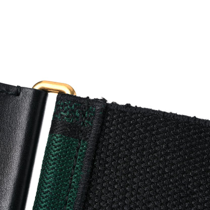 Christian Dior Canvas Embroidered Shoulder Strap Dark Green 7 of 8