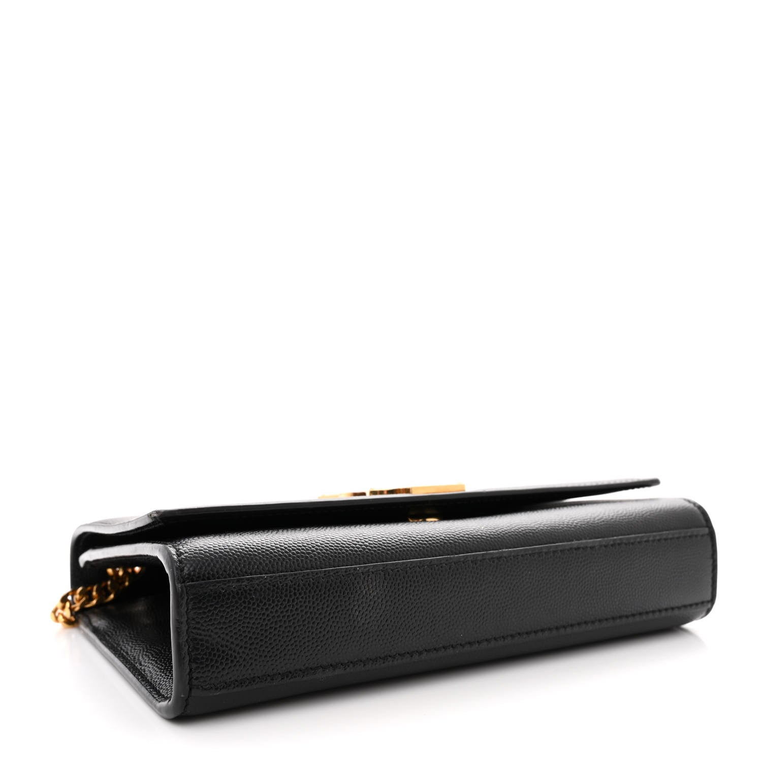 Saint Laurent Grain De Poudre Small Monogram Kate Satchel Black 4 of 16