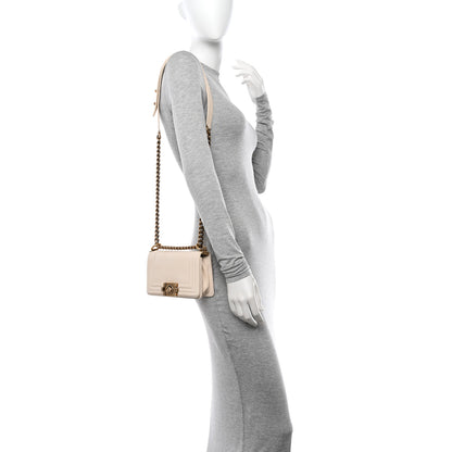 Chanel Glazed Calfskin Small Boy Flap Ivory 2 of 15