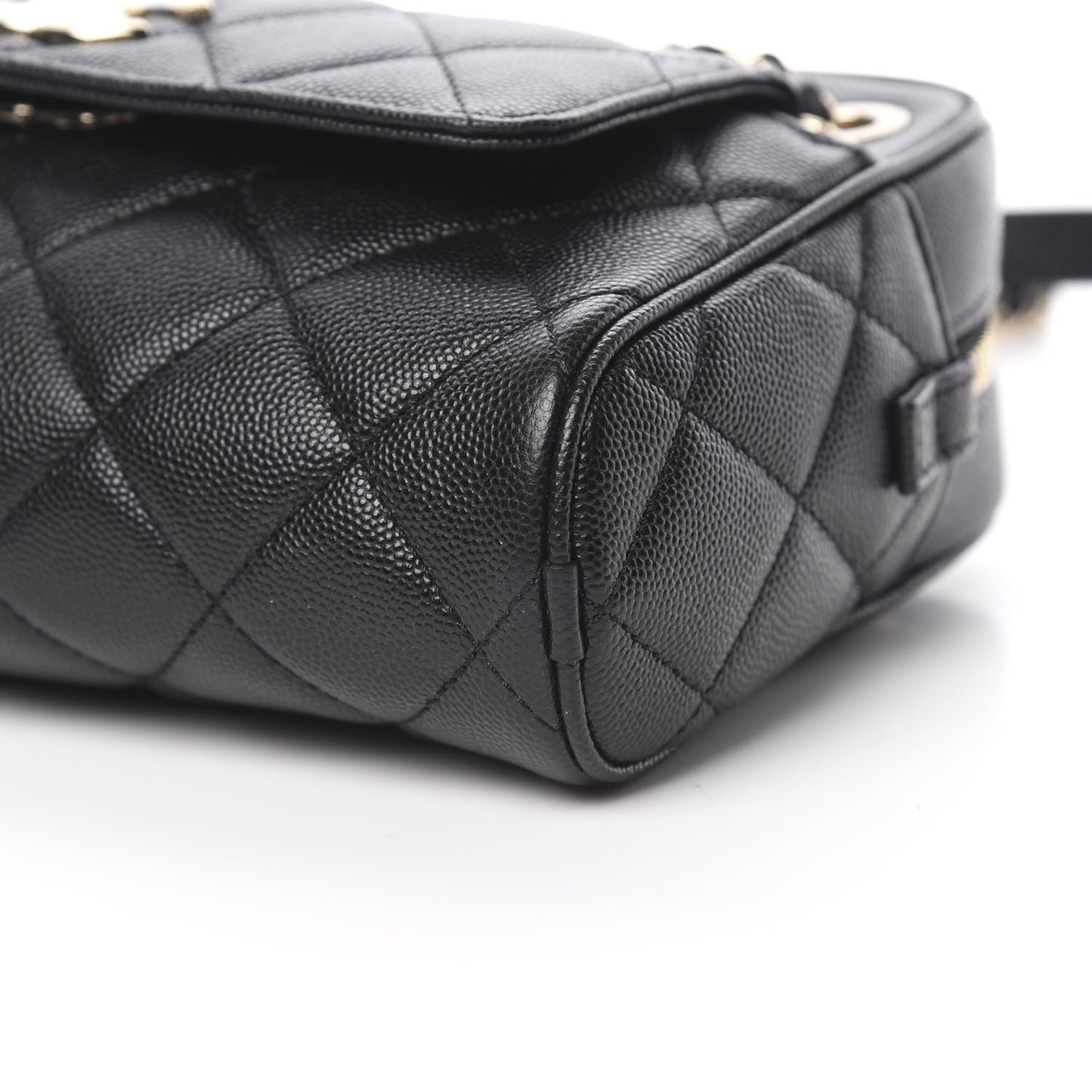 Caviar Quilted Small In & Out Camera Case Black