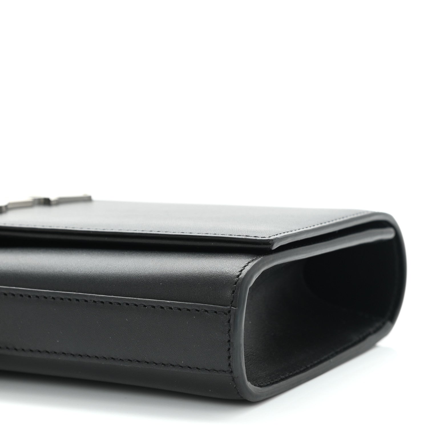 Saint Laurent Calfskin Classic Monogram Tassel Clutch Black 10 of 10