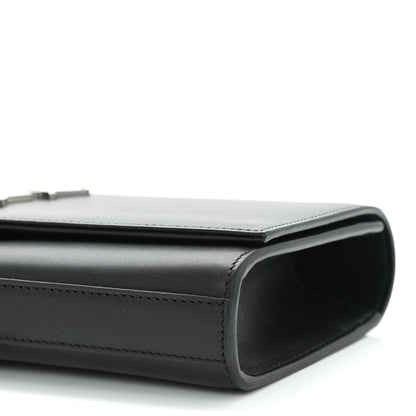 Saint Laurent Calfskin Classic Monogram Tassel Clutch Black 10 of 10