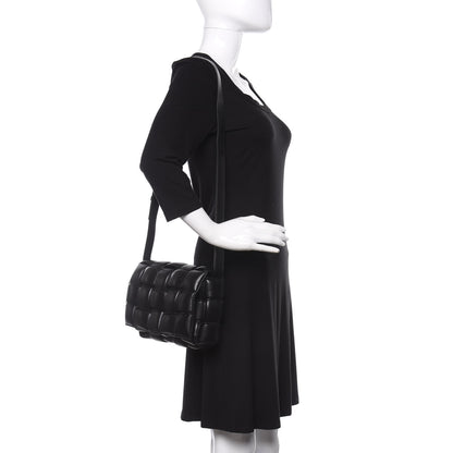 Bottega Veneta Nappa Maxi Intreccio Padded Cassette Crossbody Bag Black 2 of 9