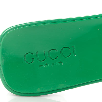 Gucci Rubber Gucci Logo Womens Platform 20/60mm Slide Sandals 36 New Shamarock 7 of 8