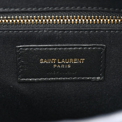 Saint Laurent Lambskin Quilted Victoire Camera Bag Deep Marine 6 of 10