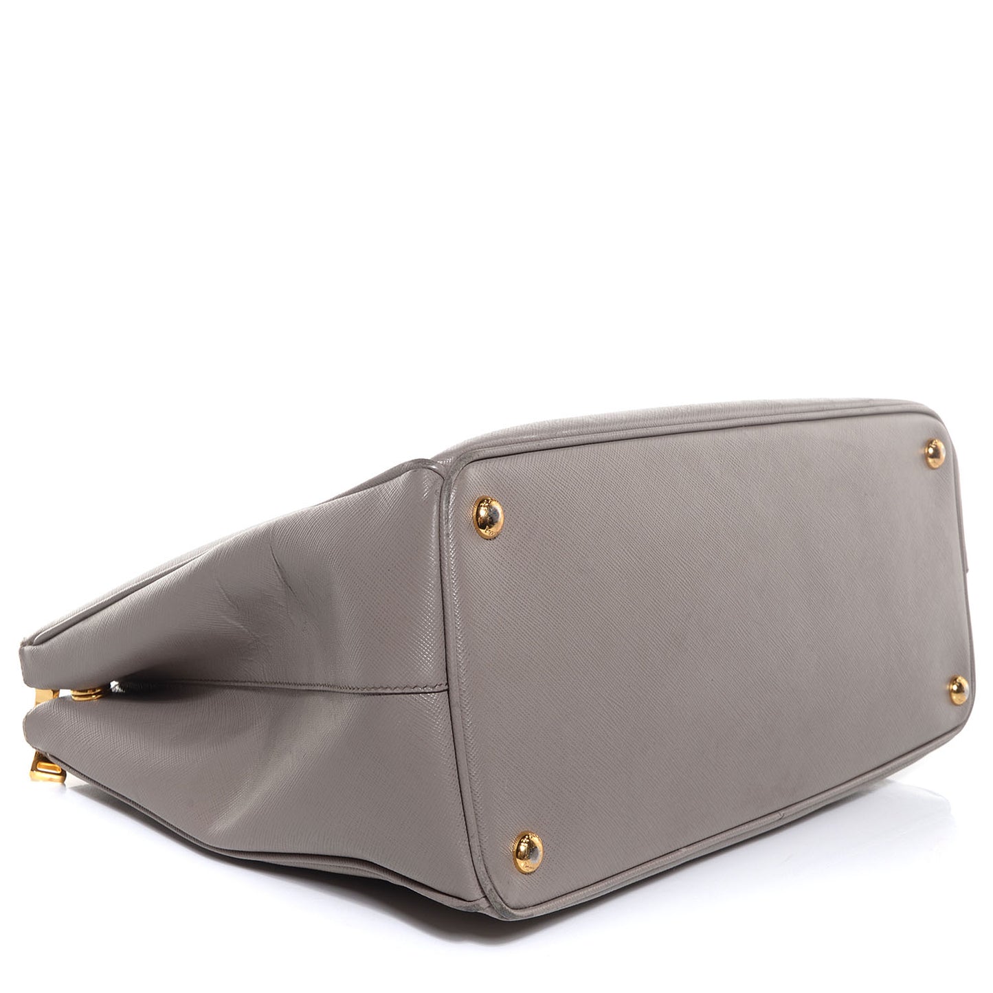 Saffiano Lux Large Double Zip Tote Argilla