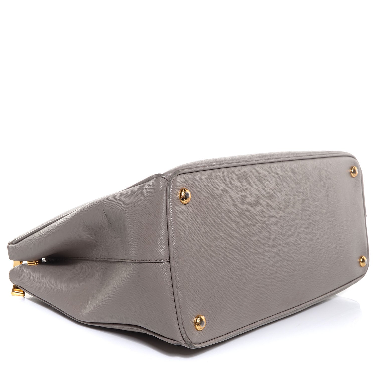 Prada Saffiano Lux Large Double Zip Tote Argilla 4 of 11