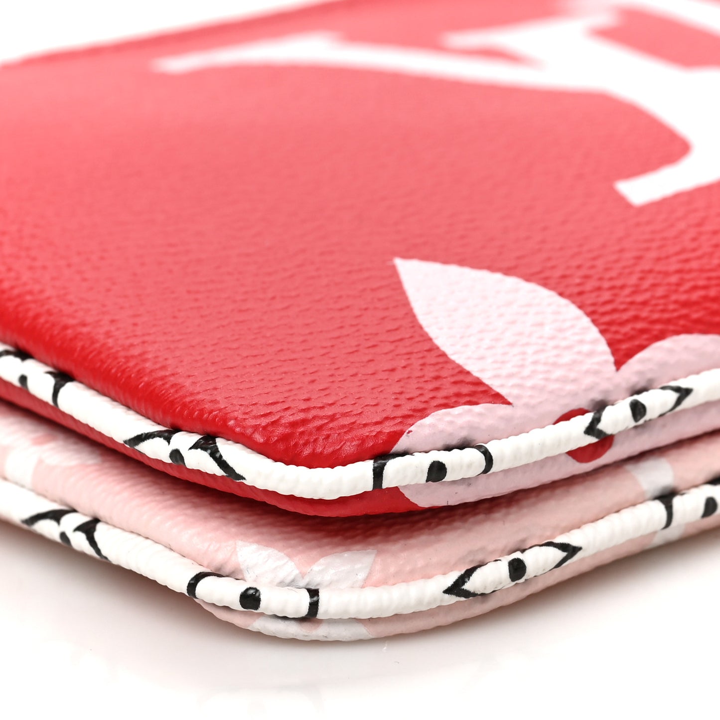 Monogram Giant Double Zip Pochette Rouge