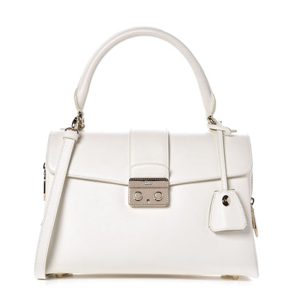 Christian Dior Grained Calfskin Top Handle Flap White 1 of 18