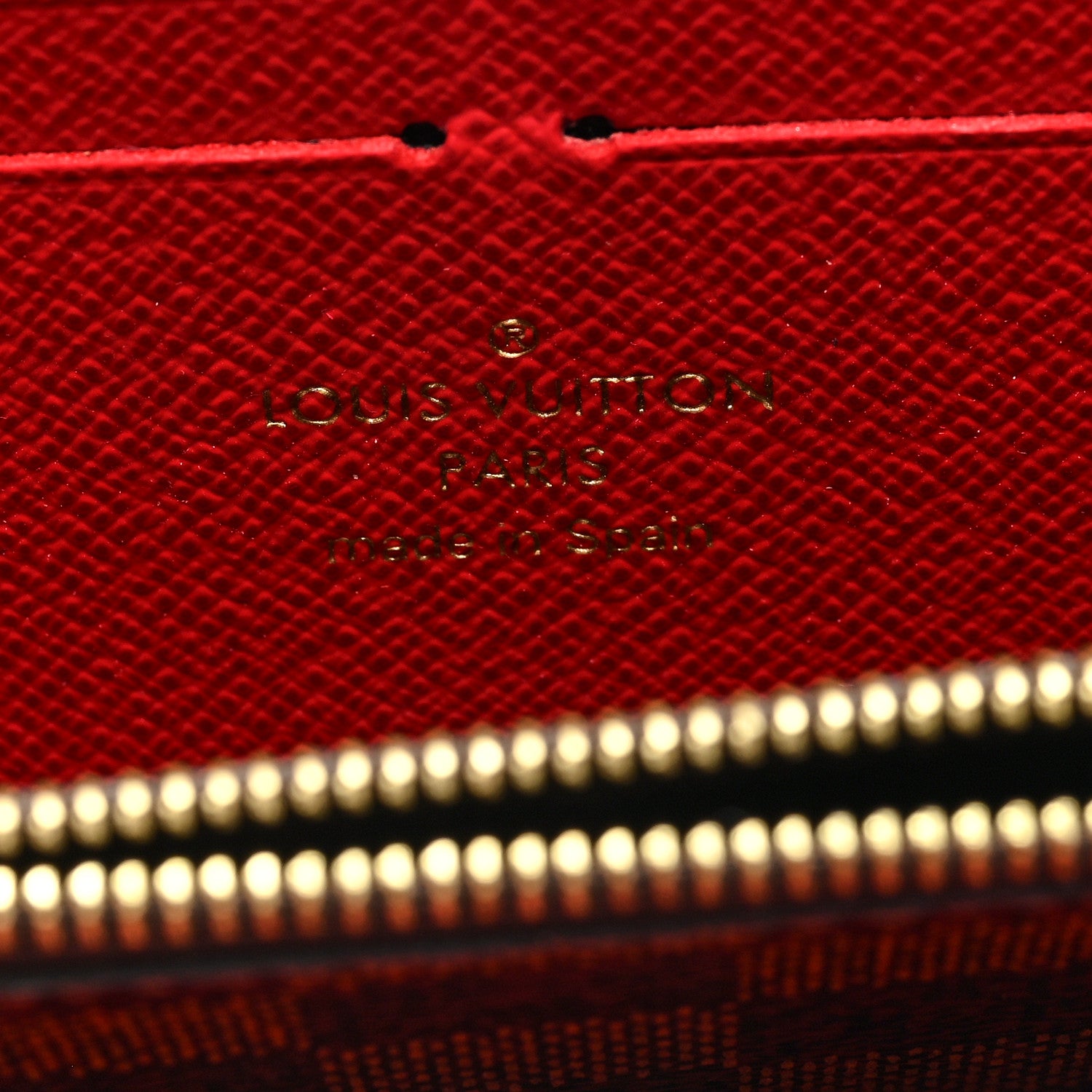 Louis Vuitton Damier Ebene Clemence Wallet Cherry 6 of 6