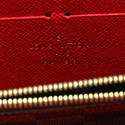 Louis Vuitton Damier Ebene Clemence Wallet Cherry 6 of 6