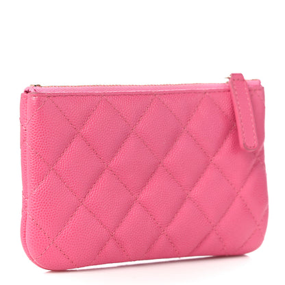 Chanel Caviar Quilted Small Cosmetic Case Pink 3 of 11