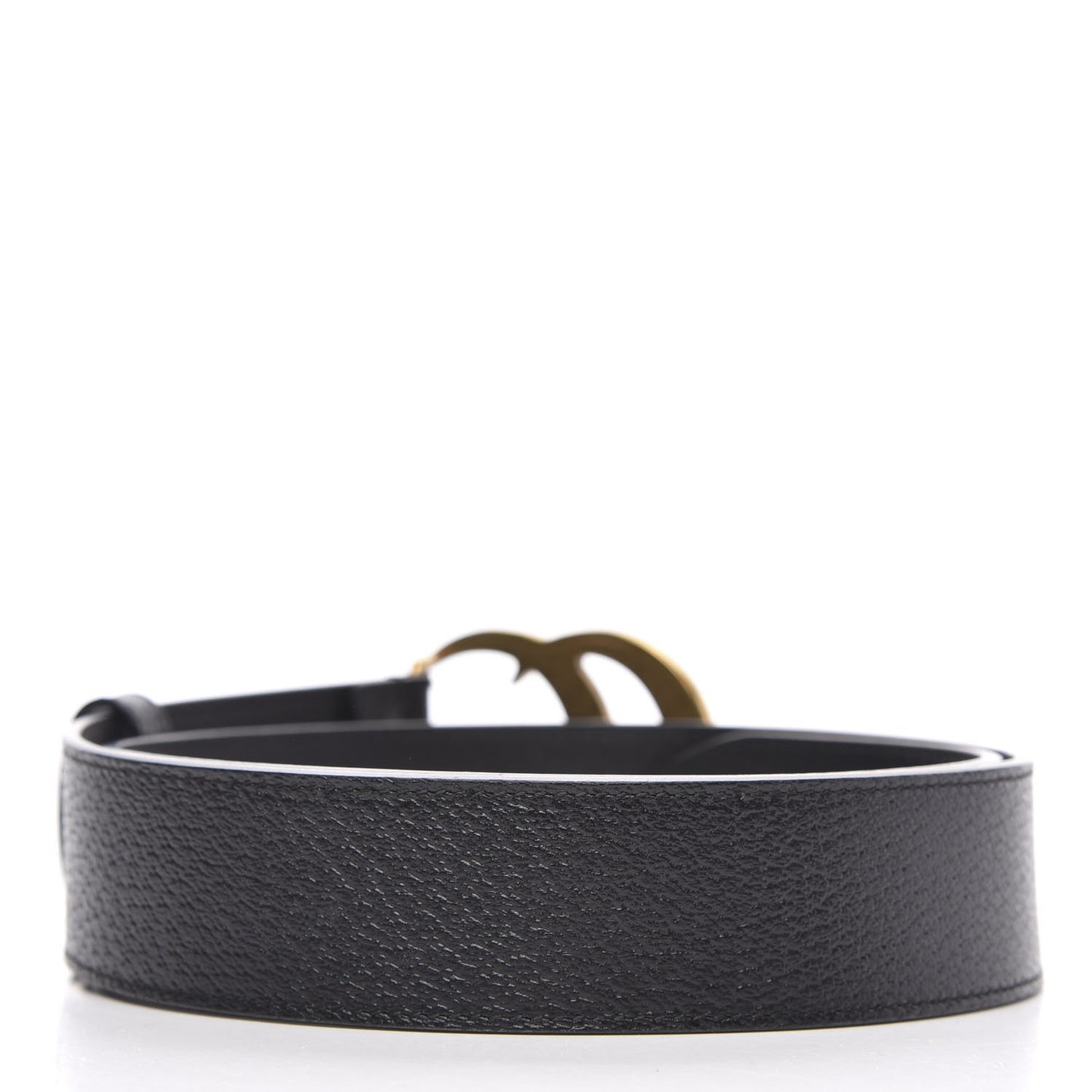 Textured Calfskin Double G 40mm Belt 85 34 Black