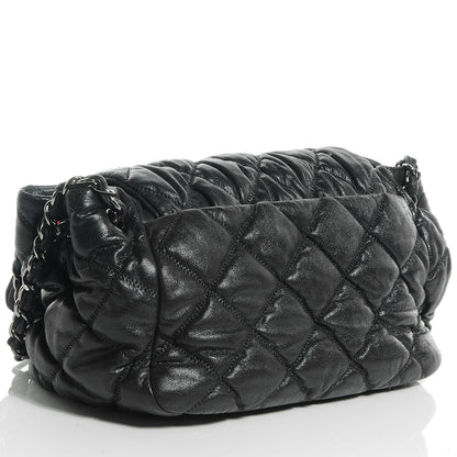 Chanel Calfskin Bubble Quilt Accordion Flap Black 3 of 8