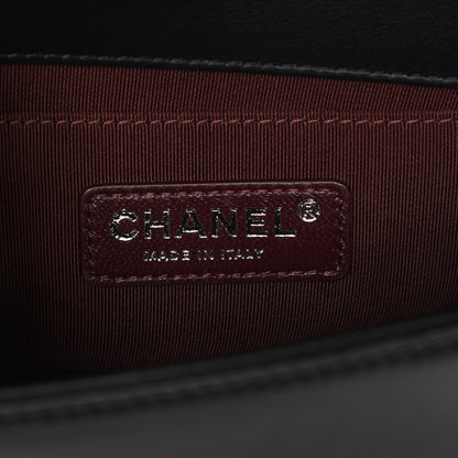 Chanel Calfskin Horizontal Quilted Small Boy Flap Black 6 of 7