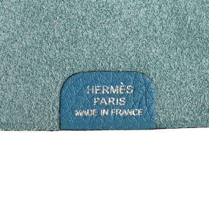 Hermes Togo Ulysse Mini Notebook Cover Blue Jean 6 of 7