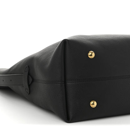 Louis Vuitton Grained Calfskin Low Key Hobo MM Black 9 of 10