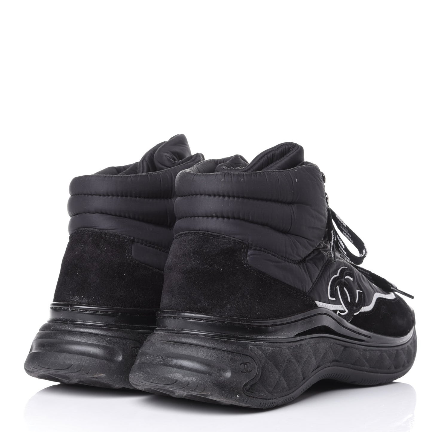 Fabric Suede Womens CC Sneakers 39.5 Black