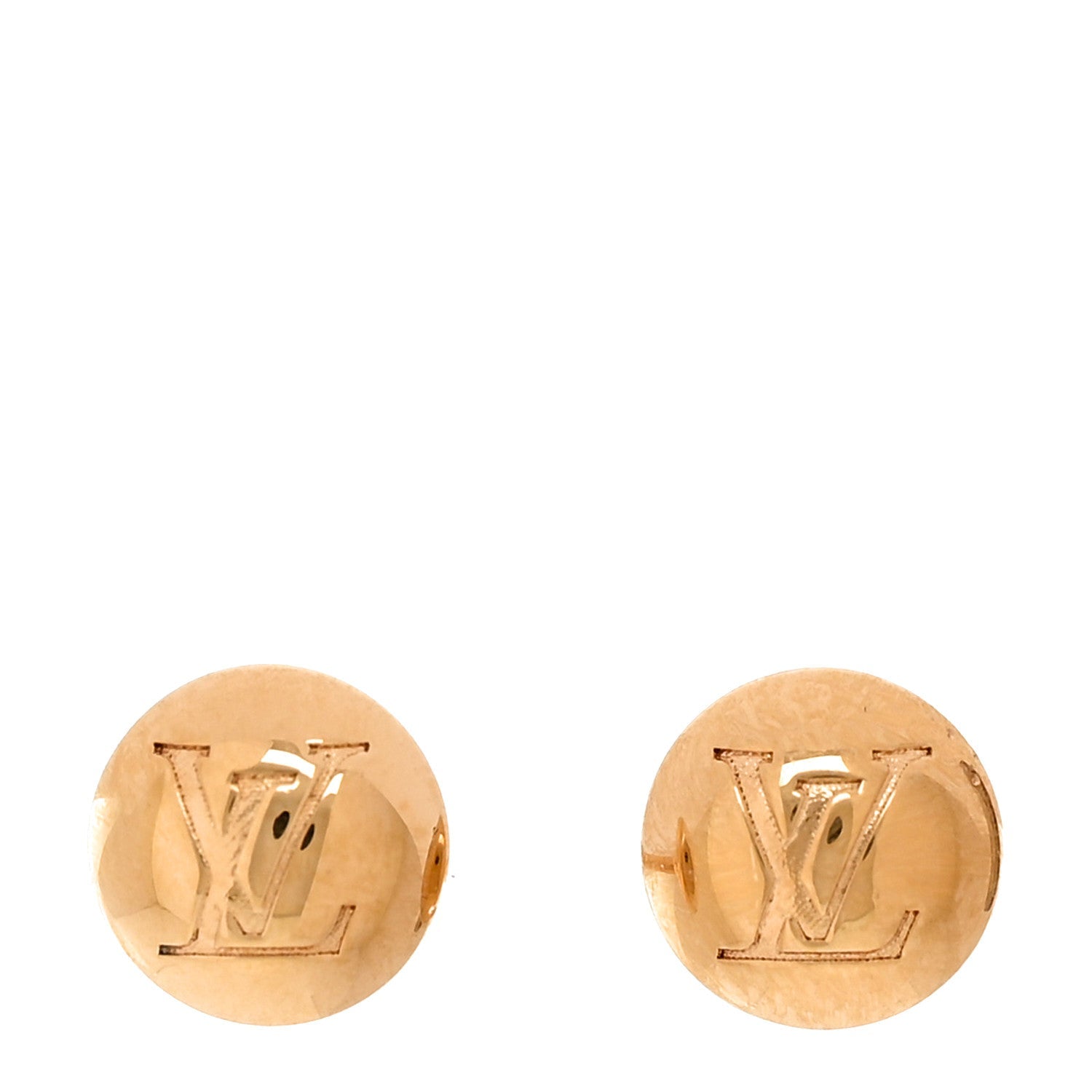 Louis Vuitton Monogram Bold Earrings Gold 1 of 4