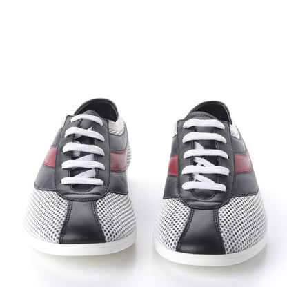 Gucci Calfskin Mesh Mens Falacer Sneakers 8 White Blue Red 2 of 9