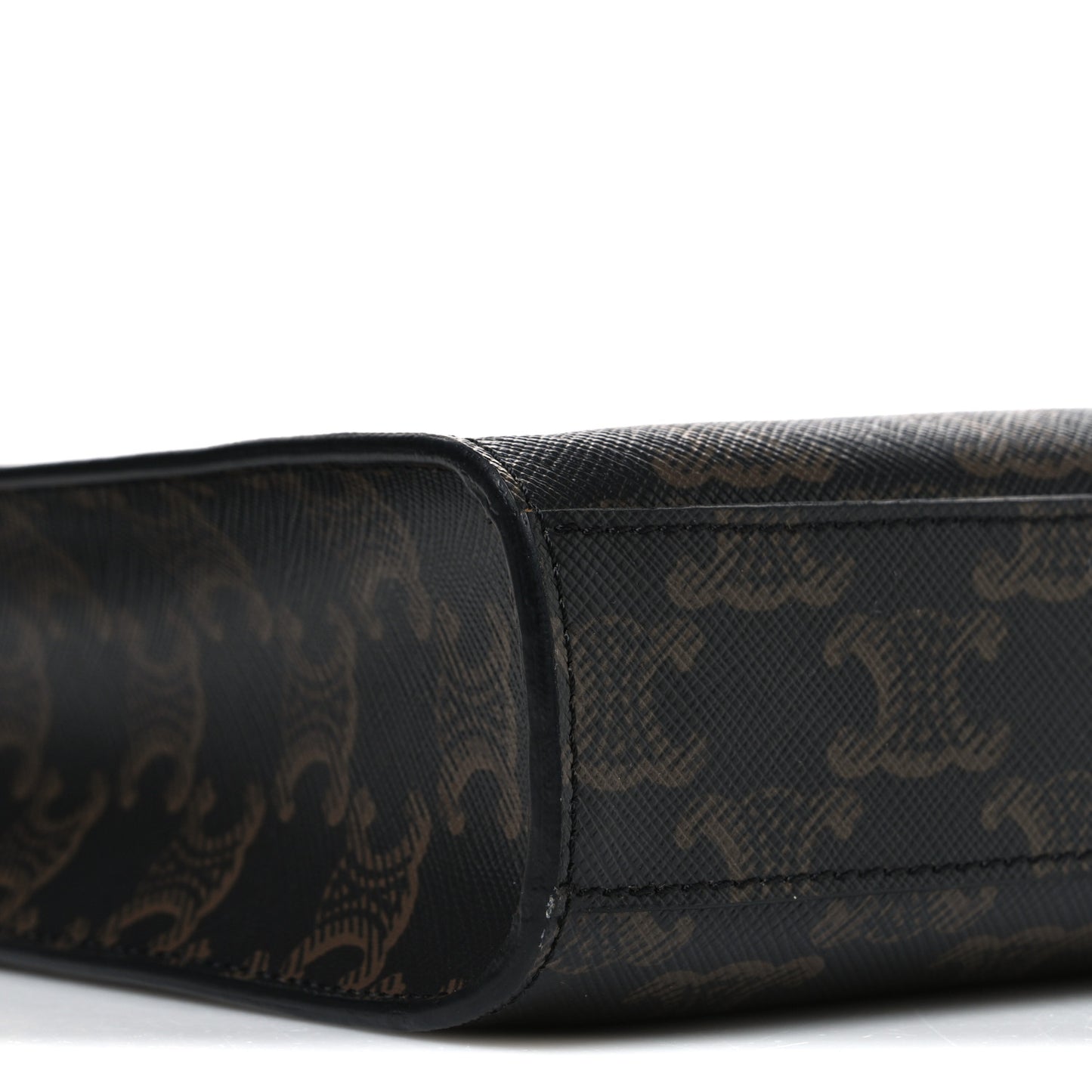 Triomphe Canvas Calfskin Mini Vertical Cabas Tan
