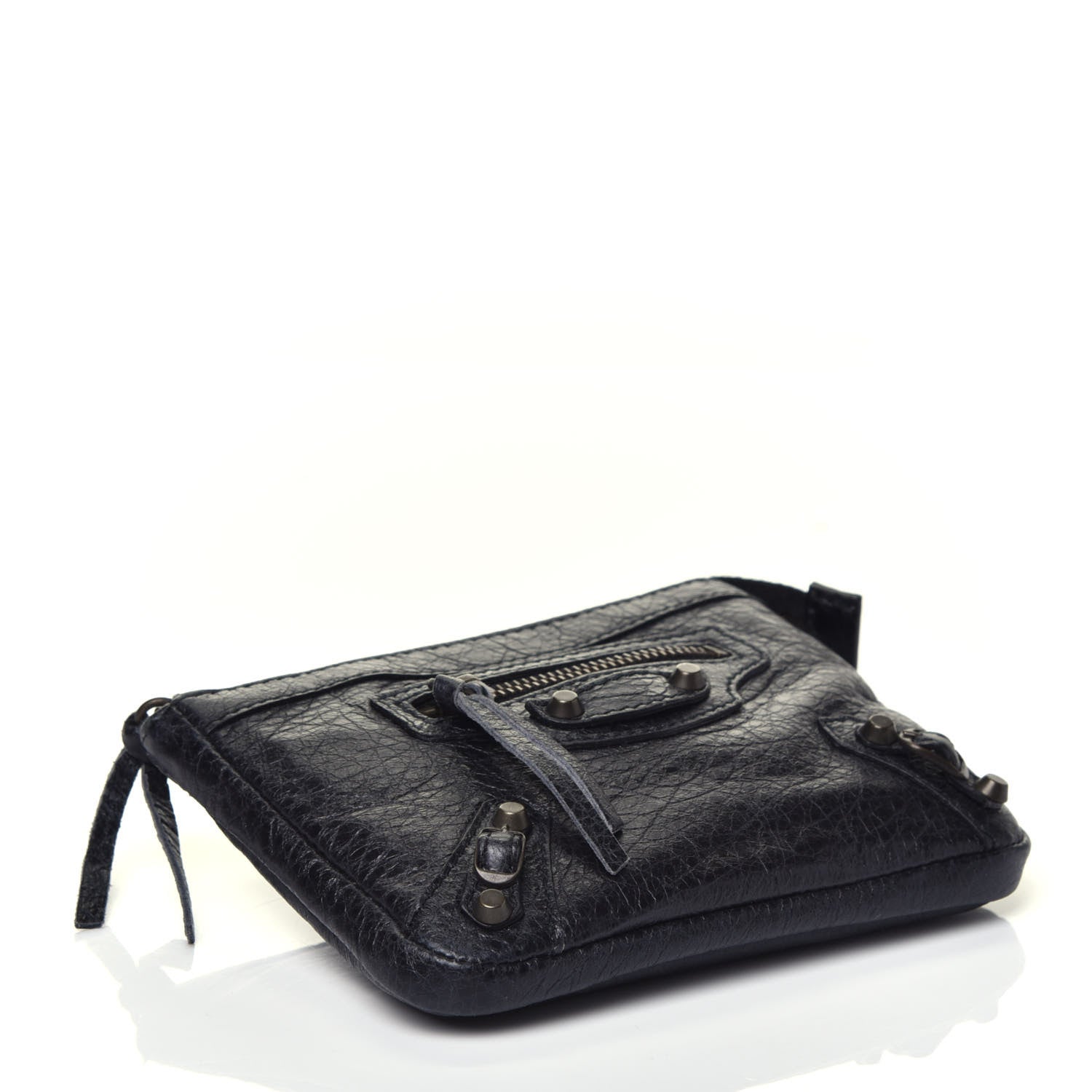 Balenciaga Agneau Classic Hardware M Porte-Monnaie Coin Purse Black 4 of 7