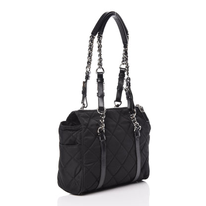 Prada Tessuto Nylon Quilted Small Tote Black 3 of 12