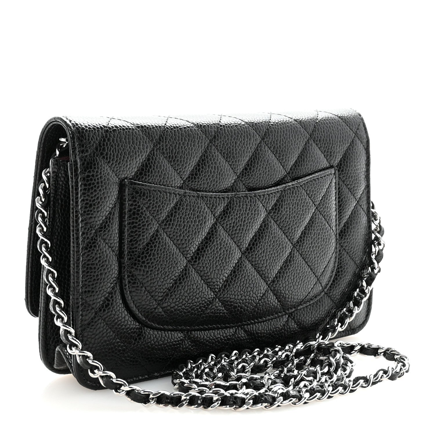 Chanel Caviar Quilted Wallet on Chain WOC Black 3 of 12