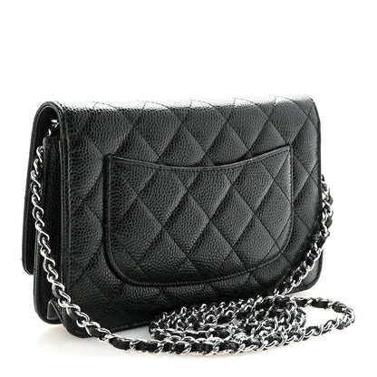 Chanel Caviar Quilted Wallet on Chain WOC Black 3 of 12