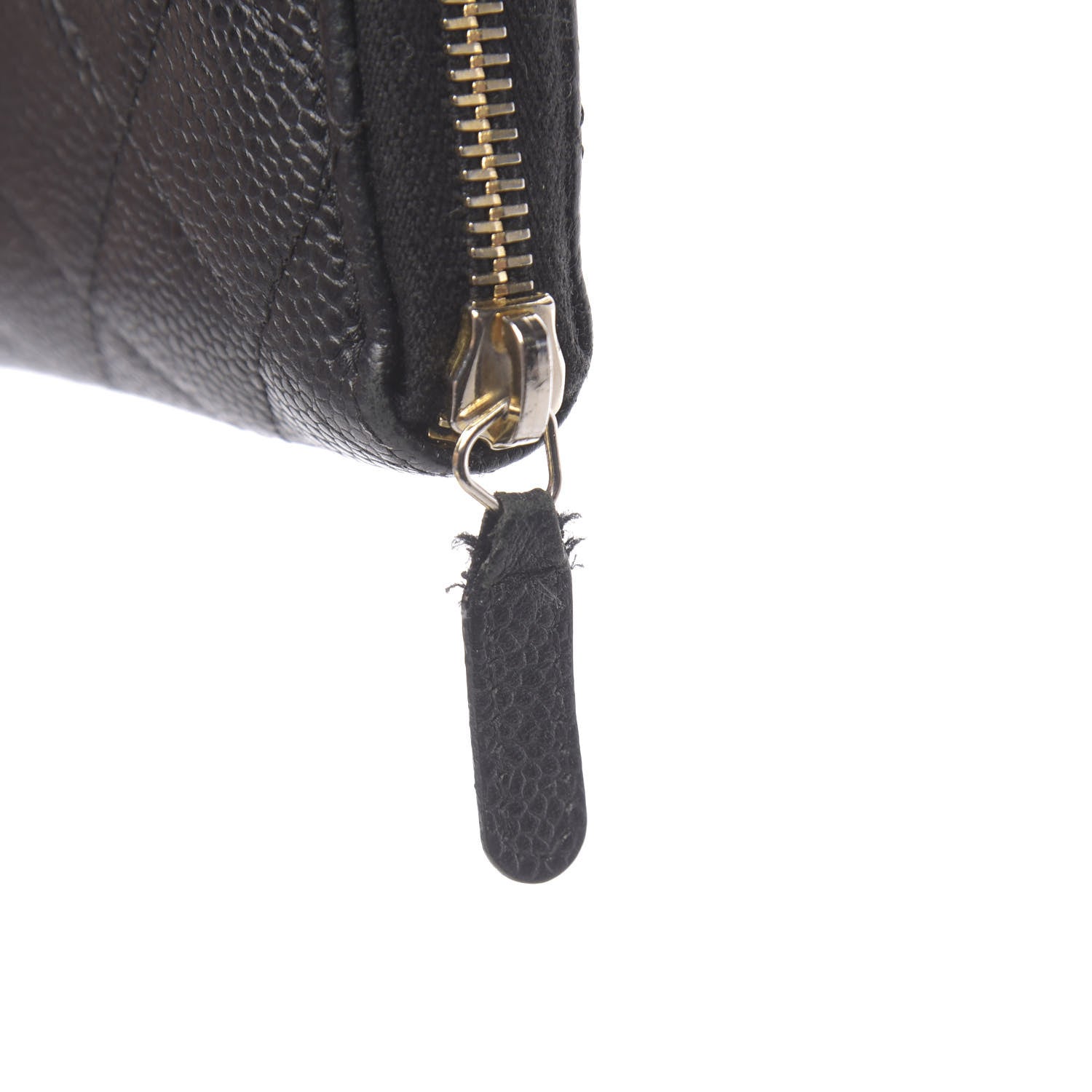 Chanel Caviar Quilted Large Gusset Zip Around Wallet Black 9 of 9