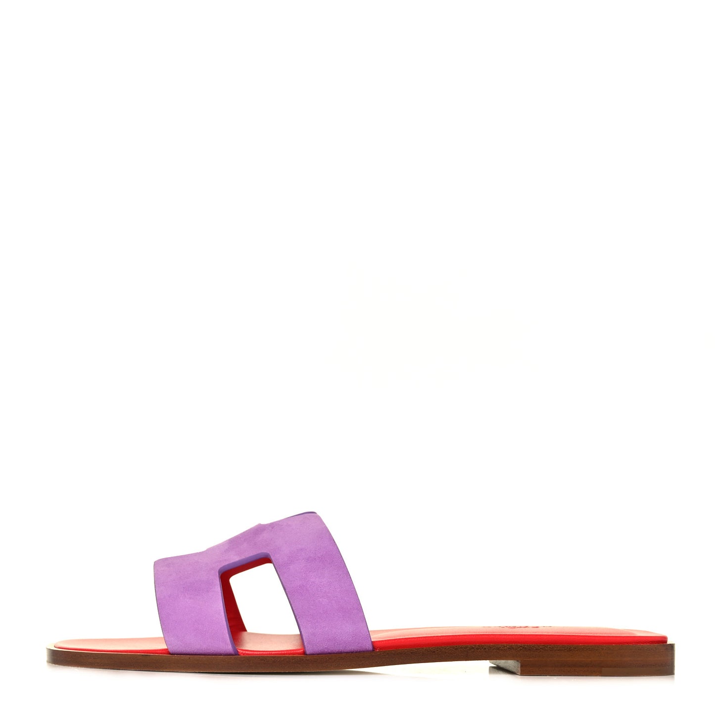 Suede Goatskin Oran Sandals 39.5 Violet Parme