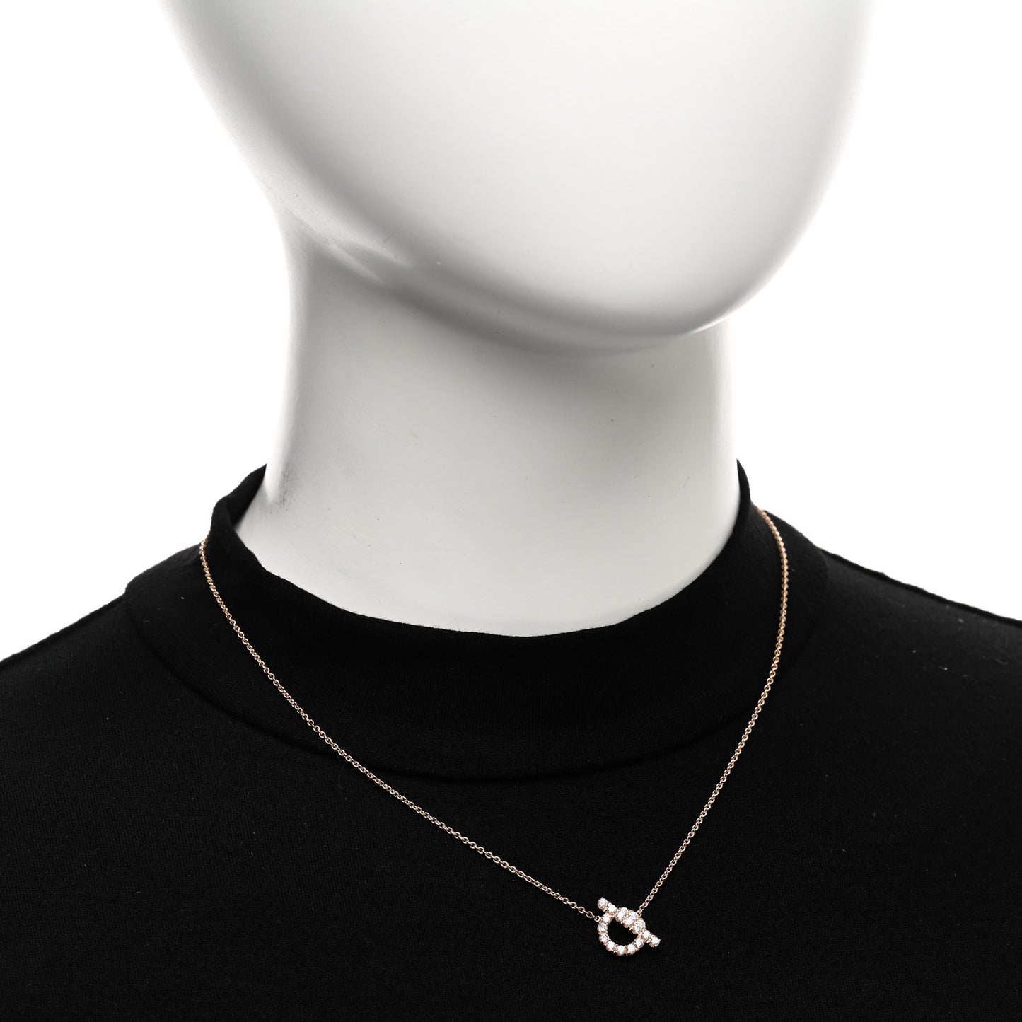 18K Rose Gold Diamond Finesse Pendant Necklace