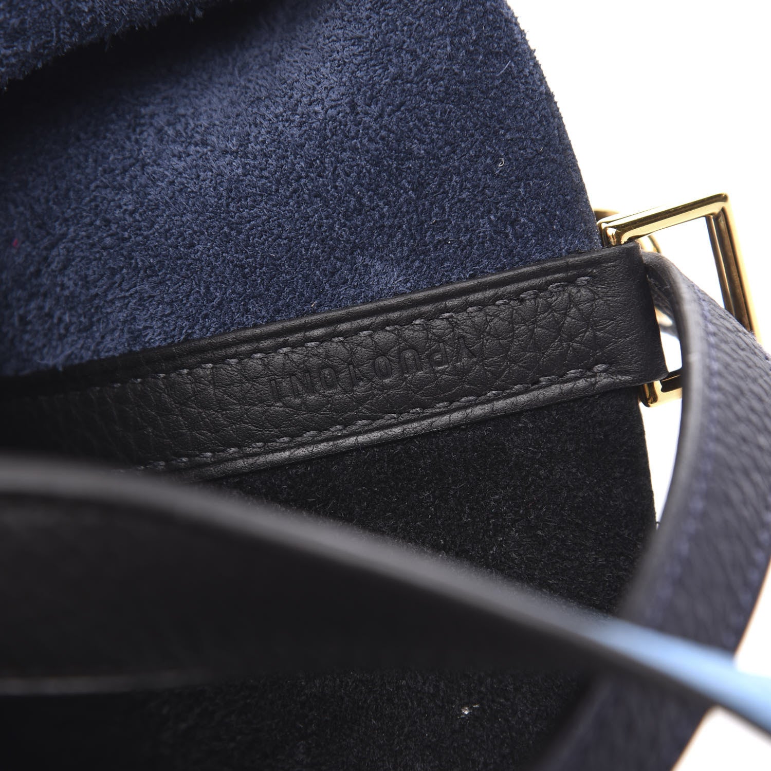Hermes Taurillon Clemence Casaque Picotin Lock 18 PM Blue Nuit Black Bleu Frida 7 of 12